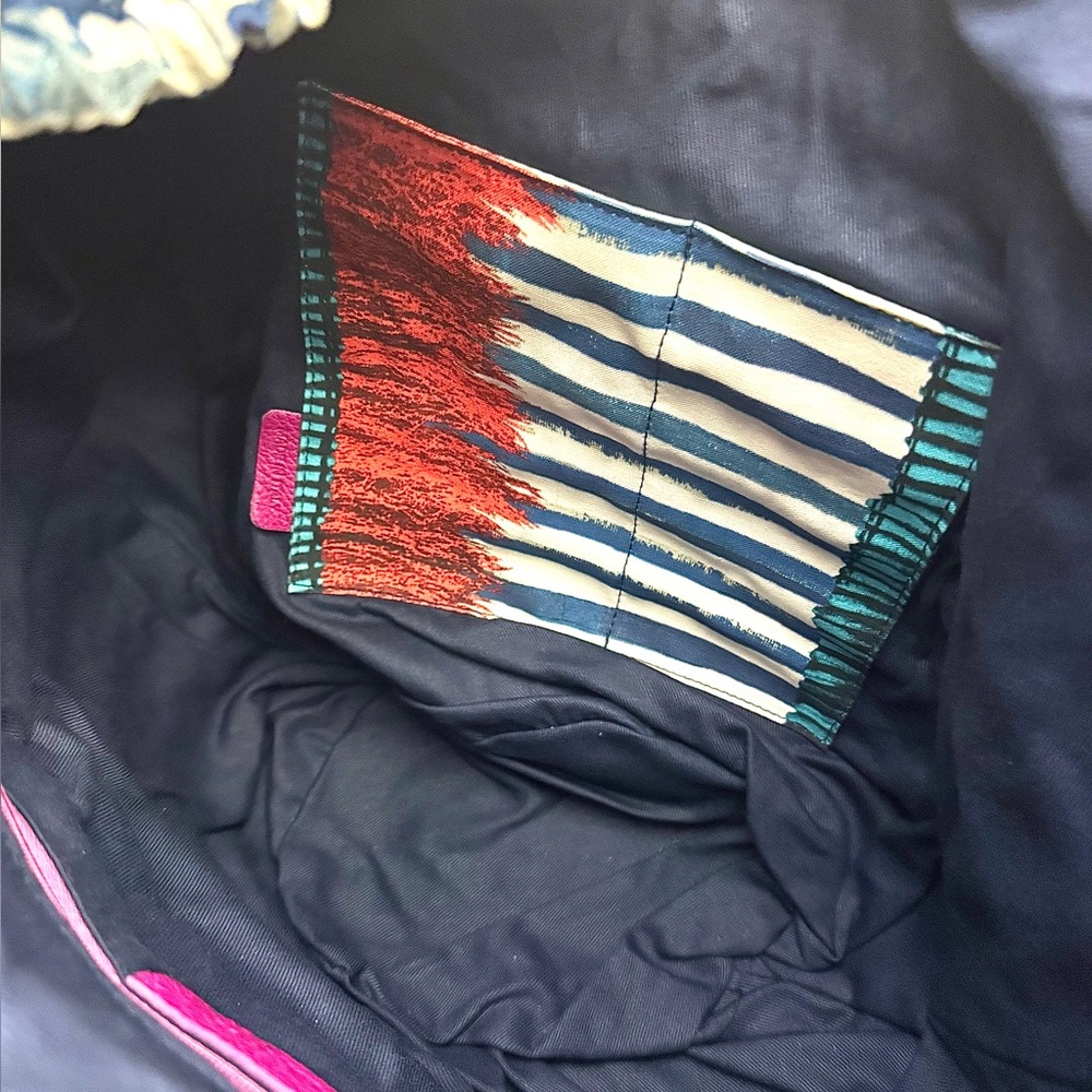 Boho Woven Straw Fringe Tote Bag Colorful Fabric Tassel Beach Handbag - Picture 10 of 11